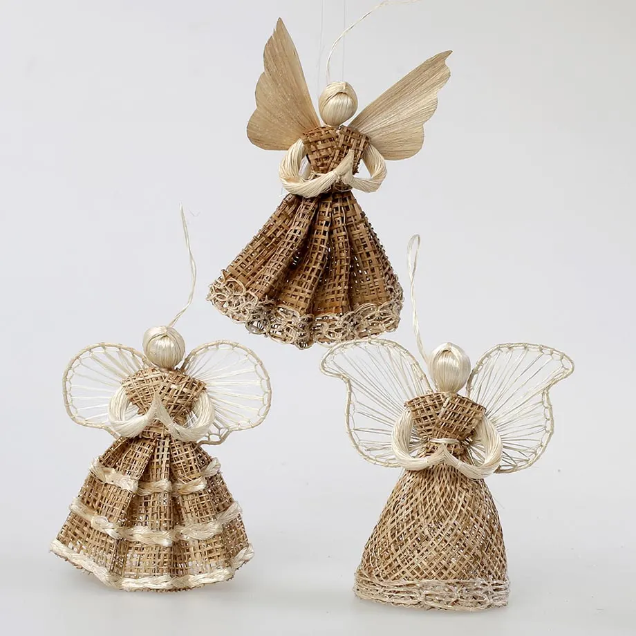 6” Burlap Angels, image 2