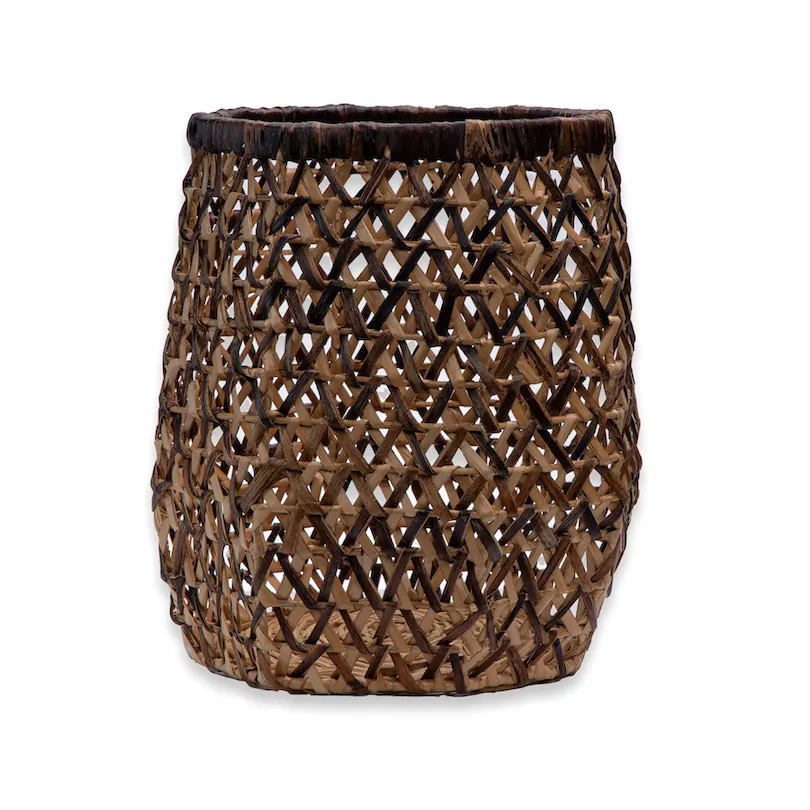 Woven Basket w/ Bac Bac accent, image 1