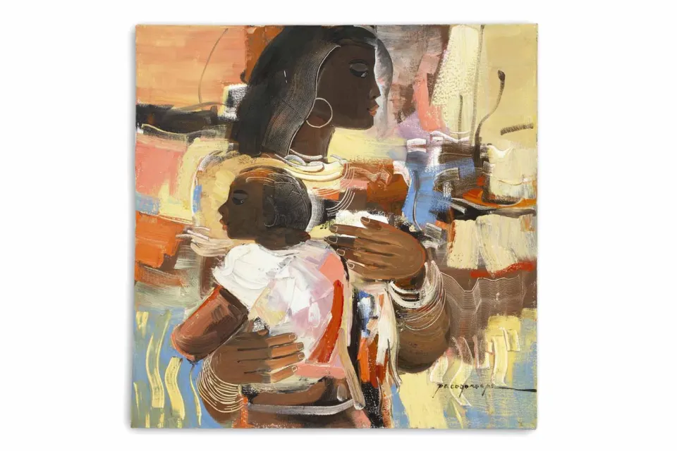 Fisherwoman and Child