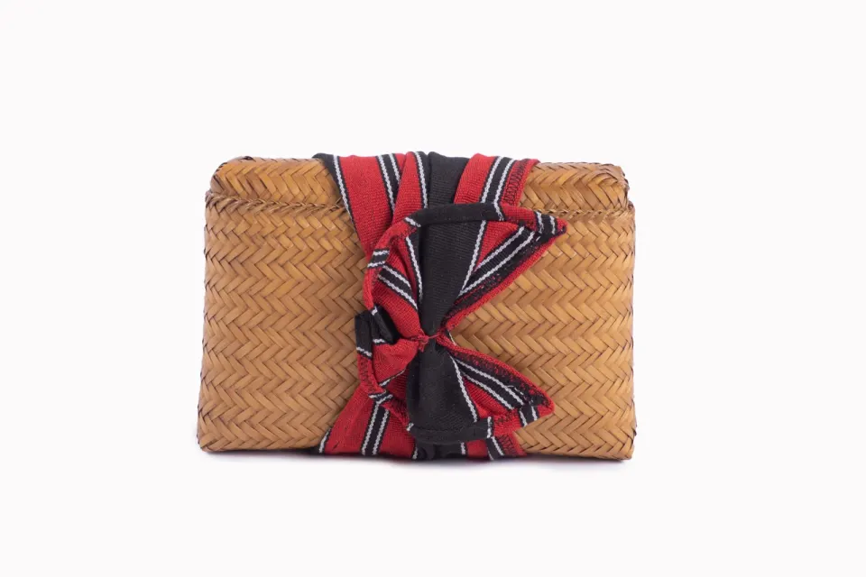 Bamboo Clutch Bag with Ribbon, image 5