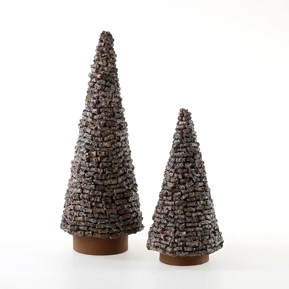 8”H/12”H 1 set, 2 pcs. Coco Twigs Tree, image 1