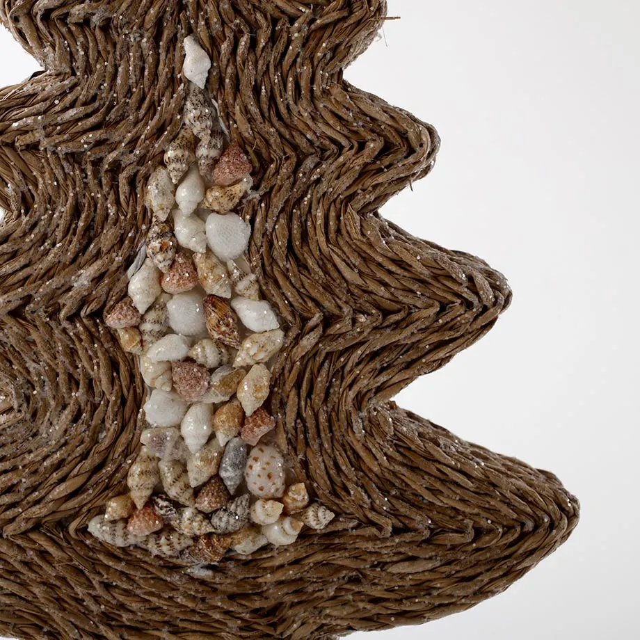 13”H Shape Rope tree with shell, image 2