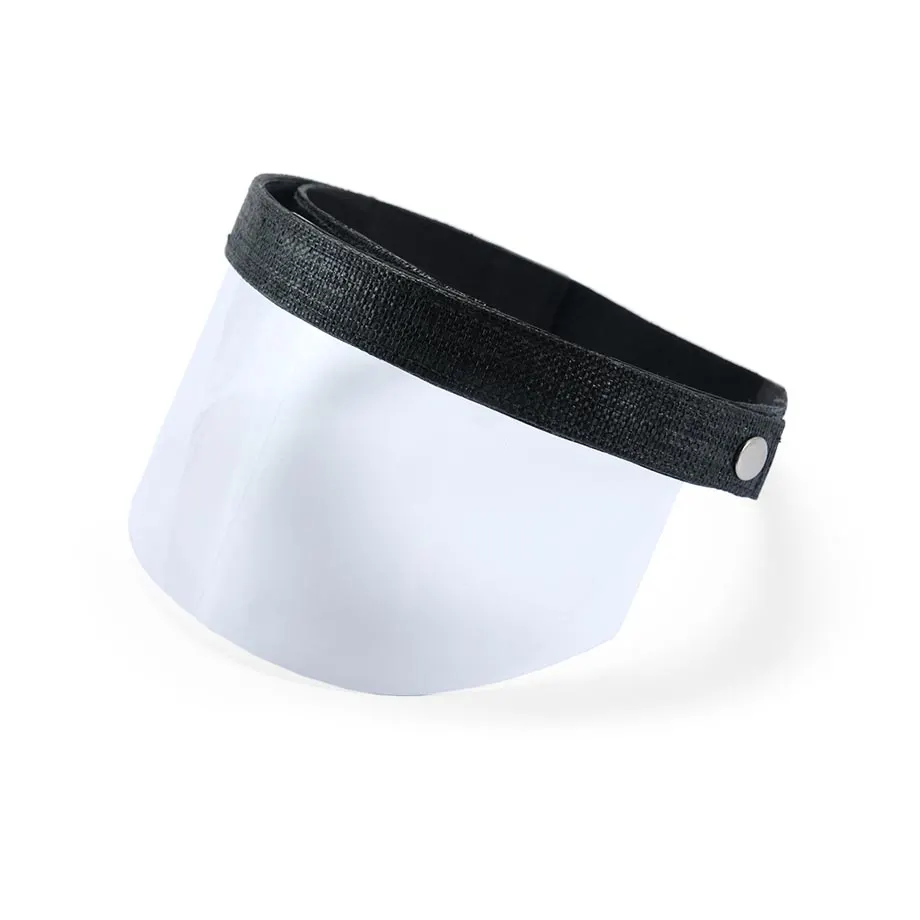 GOGGLES IN RAFFIA + FACE SHIELD (BLACK), image 2