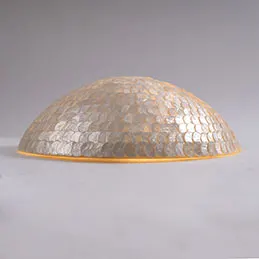 2 in 1 Capiz Laminated Half ball Ceiling / Wall lamp, image 2