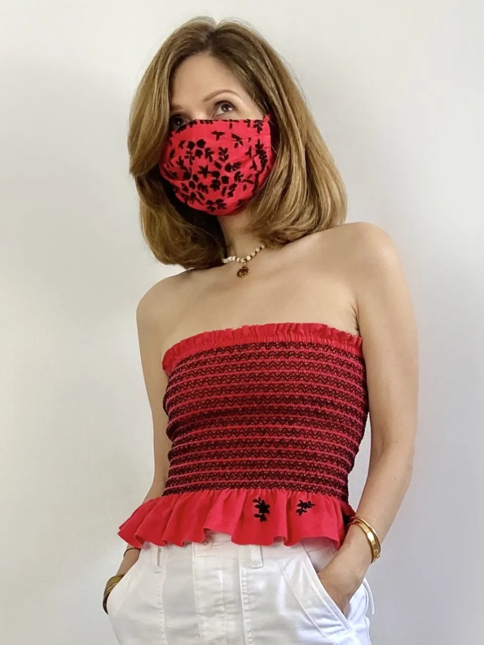 NADIA TUBE TOP, Red, image 4