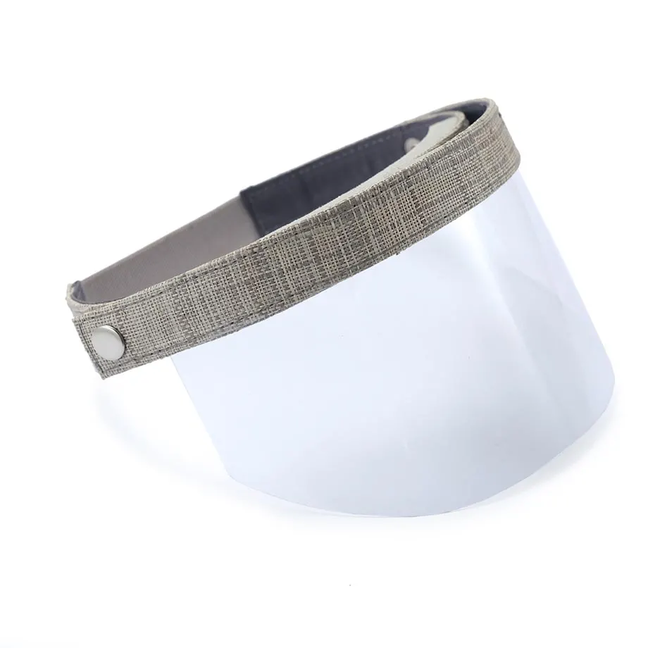 GOGGLES IN RAFFIA + FACE SHIELD (GRAY), image 1