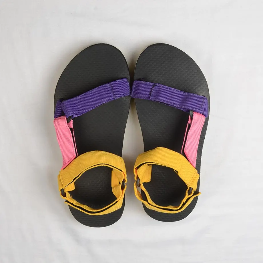 12mm Sporty Sandals in Tri-color (Pink), image 5