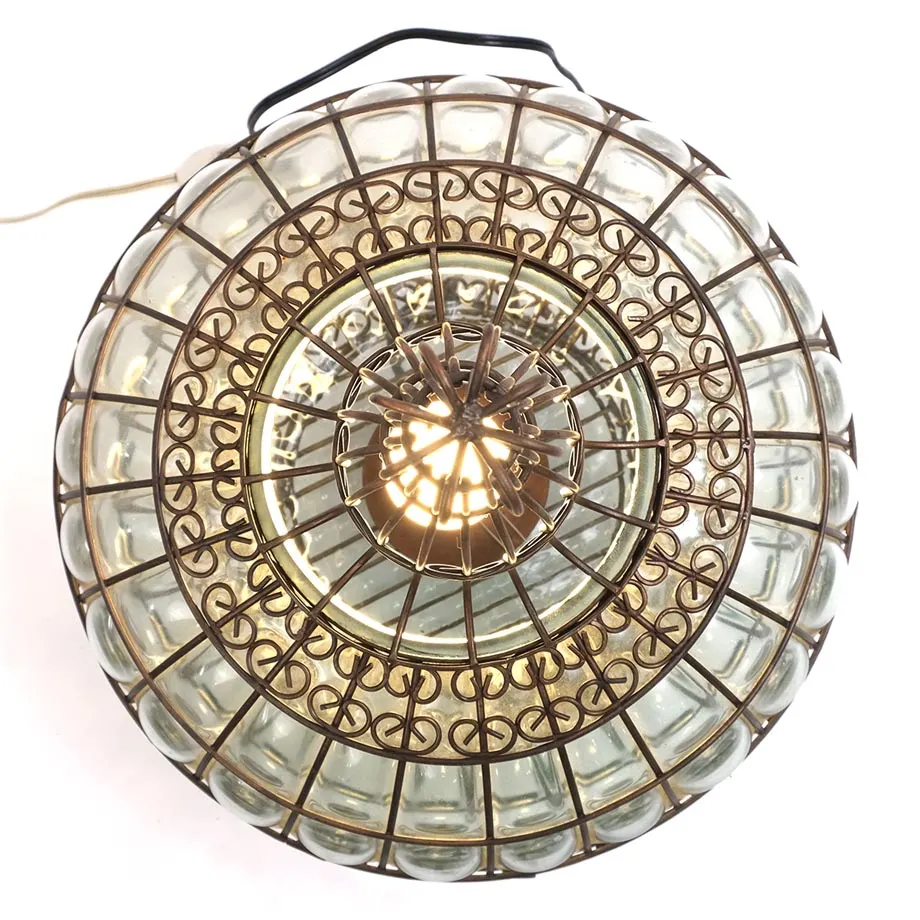 Antique Collection GLOBE SHAPED Blown Glass Table/Floor Lamp (XL), image 4