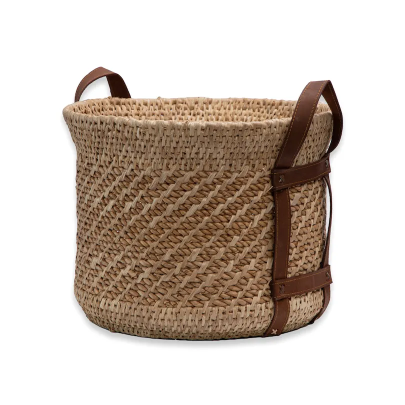 Lampakanay Basket w/ Leather Handle, image 2