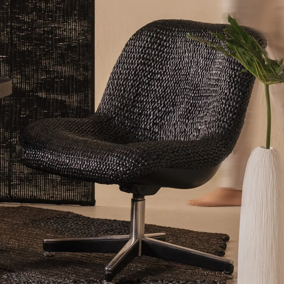 Handwoven Seat On Vintage Chair, image 4