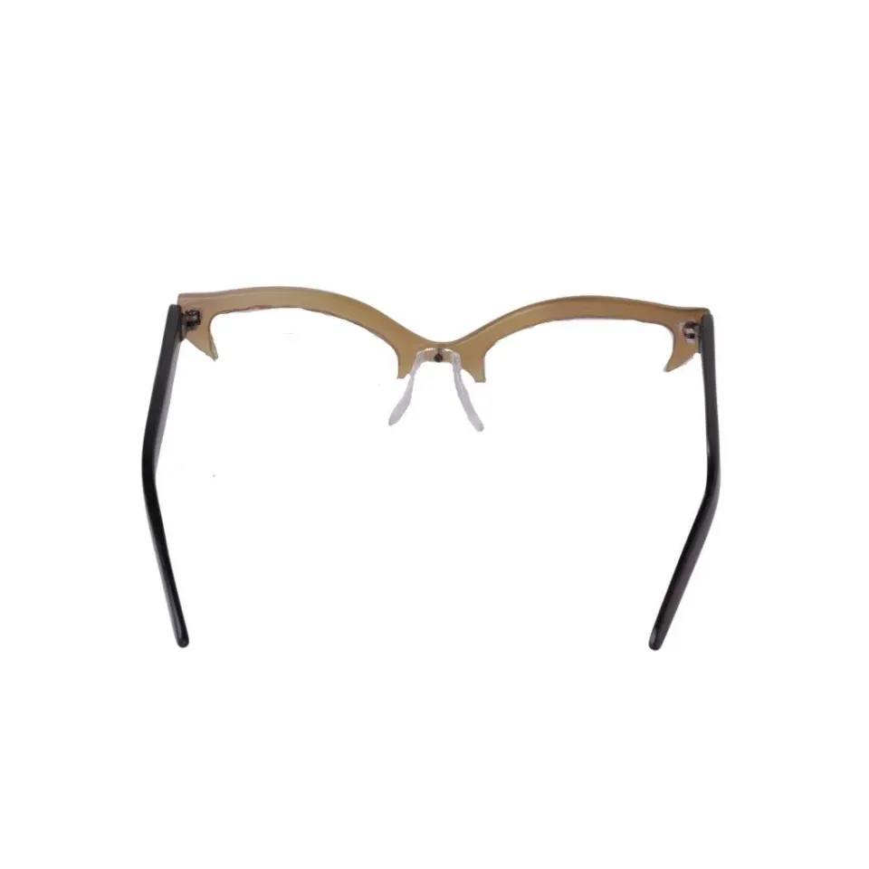 Top-Framed Albino Carabao Horn Eyeglasses , image 3