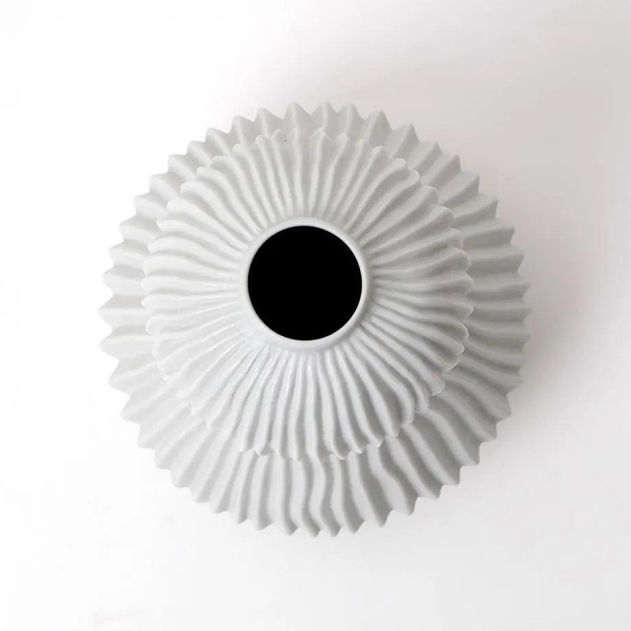 PLEAT GEOMETRIC VASE , image 3