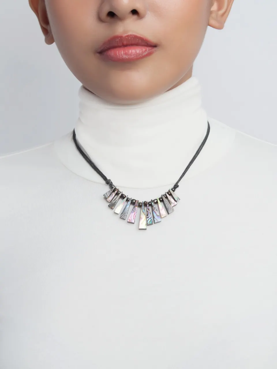PAUA GRADUATED CUTE STICK NECKLACE, image 6