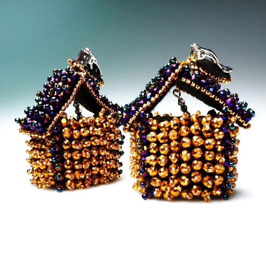Stone House Cuckoo Clock Earrings, image 2