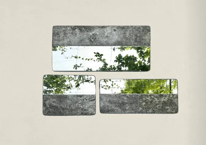S3 Rectangular Accent Mirror Set - Silo Studios Collection