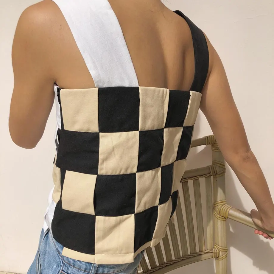Rafa Top / Black, Oat, & White, image 2