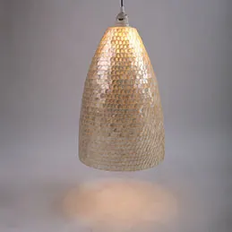 Bell shape Capiz Lamp, image 3