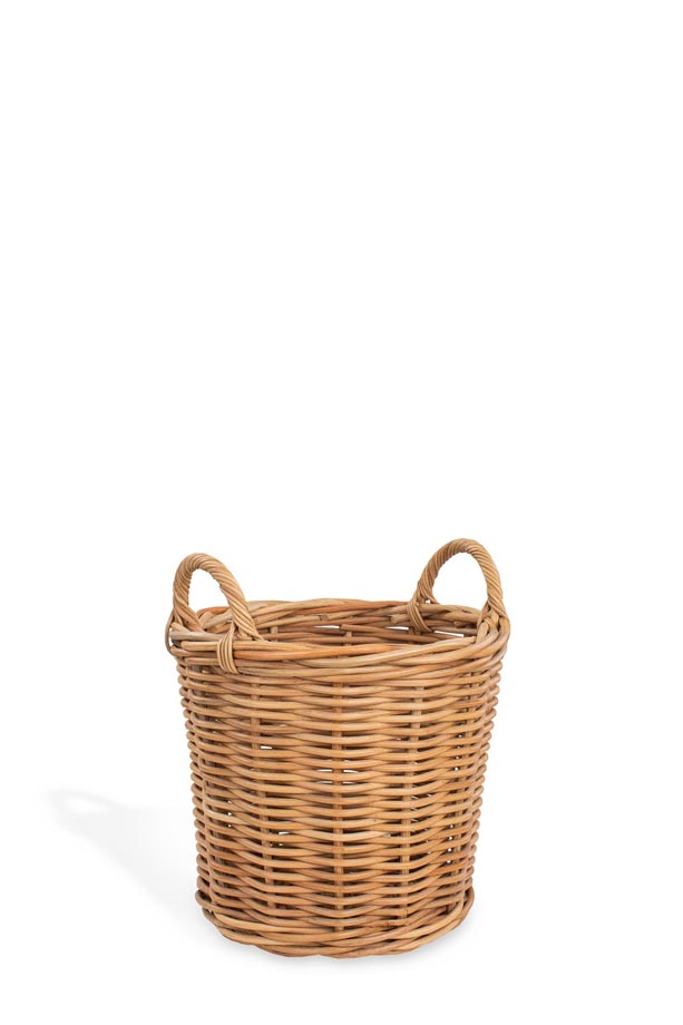 Round Core Wicker Basket By Calfurn